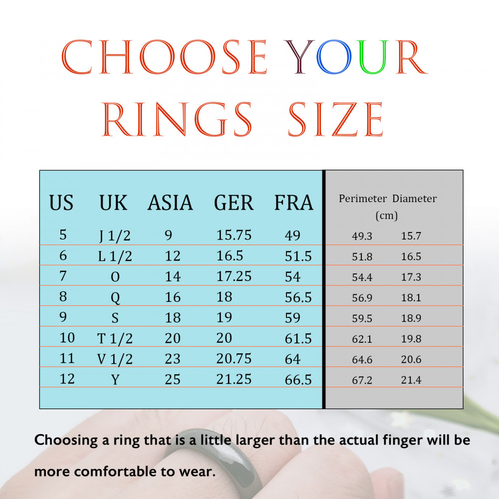 Morchic 10Pcs Rainbow Hematite Stone Band Rings For Women Men Unisex, Anxiety Balance Root Chakra 6mm Thick (Pack Of Mixed Size